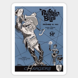 Vintage Buffalo Bills Program Sticker